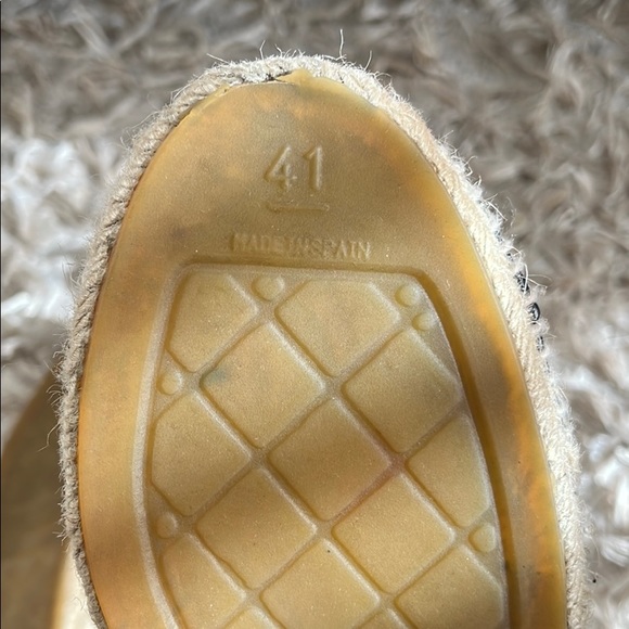 Chanel Black Leather Espadrilles - Picture 3 of 4